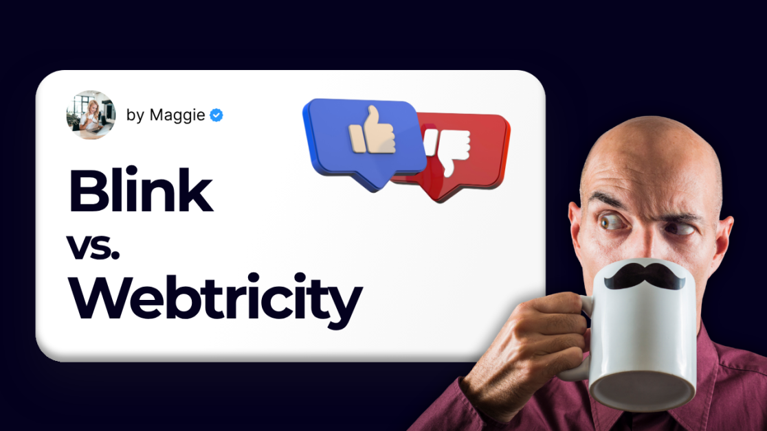 blink vs webtricity insurance website vendors